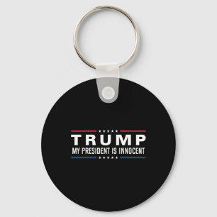 Trump Is Innocent Take America Back Again 2024  Keychain