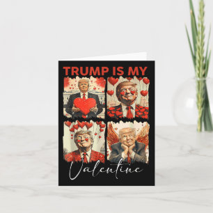 Trump Is My Valentine Funny Trump Valentine Retro Card