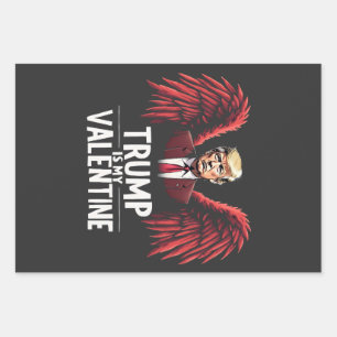 Trump is my Valentine Inauguration Day Maga Wrapping Paper Sheet