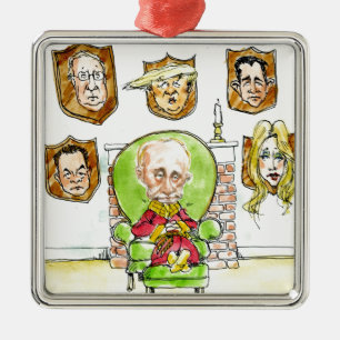 Trump Is Putin On The Ritz Gifts Metal Ornament