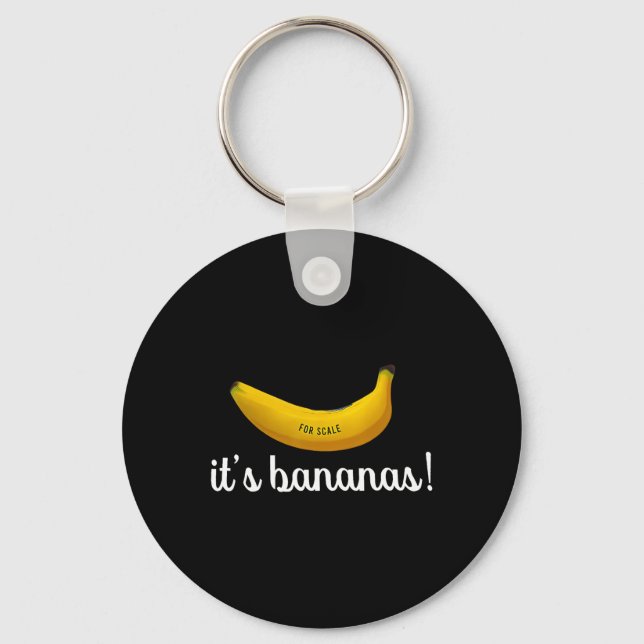 Trump It's Banana (for Scale) Funny  Keychain (Front)