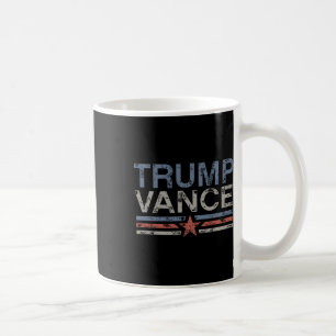 Trump Jd Vance 2024 Retro Stripe Trump Vance 2024  Coffee Mug
