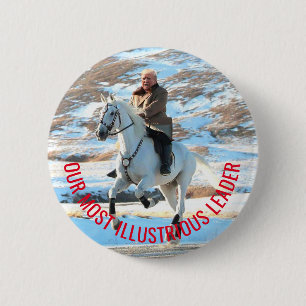 Trump Jong-un 2 Inch Round Button