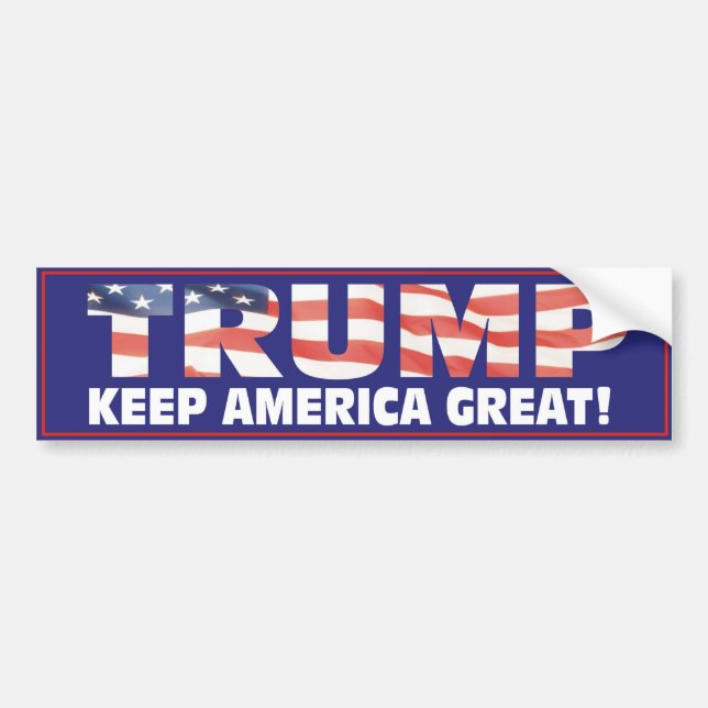 Trump - Keep America Great! Bumper Sticker (Front)
