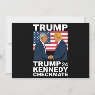 Trump Kennedy Checkmate 2024 Vote Trump Kennedy  Invitation