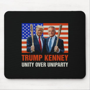 Trump Kennedy Unity Over Uniparty 2024 Funny Elect Mouse Pad
