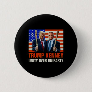Trump Kennedy Unity Over Uniparty 2025 Funny Elect 2 Inch Round Button