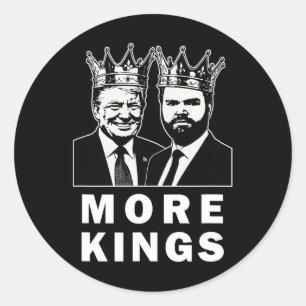 Trump King Patriotic Independence Day 4th Of July Classic Round Sticker
