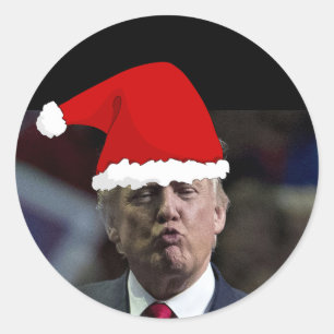 TRUMP KISS STICKERS NOËL