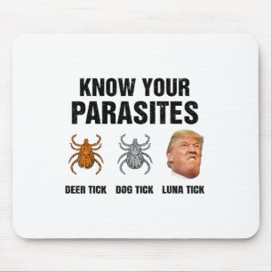 Trump Know Your Parasites Deer Tick Dog Tick Luna Mouse Pad