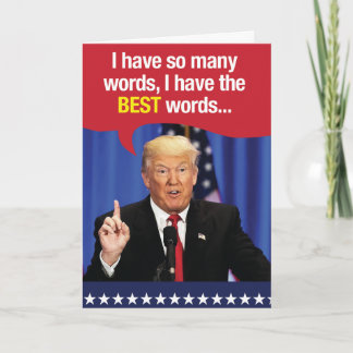 Trump : La carte d'Humour d'anniversaire