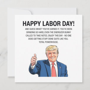 Trump Labor Day Holiday Card