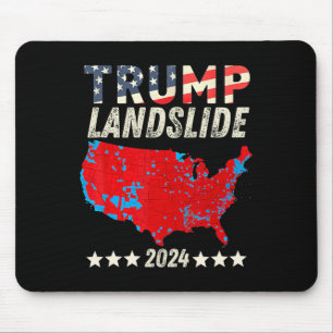 Trump Landslide 2024 Electoral Map Support Trump W Mouse Pad