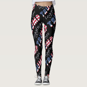 Trump Leggings Attention Patriotique n'importe que