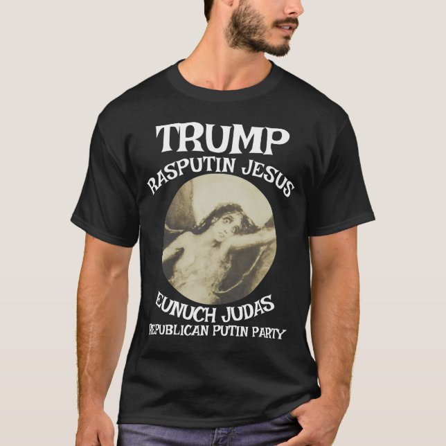 Trump Lenin Commie Stalin Anti Christian Jesus  T-Shirt (Front)