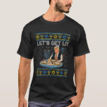 Trump Let's Get Lit Ugly Hanukkah Sweater Chanukah<br><div class="desc">Trump Let's Get Lit Ugly Hannukah, Channukah, Chanukkah, Jewish Christmas? Either way, here's an awesome funny graphic design gift for adults, kids, boys and girls or anyone who celebrates Hanukkah or bar mitzvah and has an interest in Jewish tradition and</div>