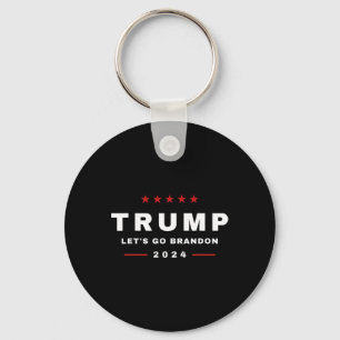 Trump Let's Go Brandon 4th Of July 2024 Maga Tee  Keychain