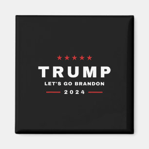 Trump Let's Go Brandon 4th Of July 2024 Maga Tee Magnet