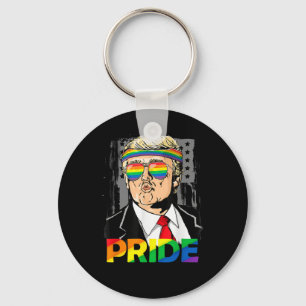 Trump Lgbt Gay Pride Month Lesbian Biual Transgend Keychain