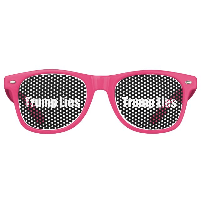 Trump Lies Retro Sunglasses (Front)
