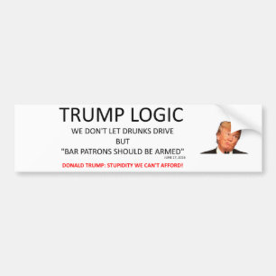 Trump Logic Bumper Sticker