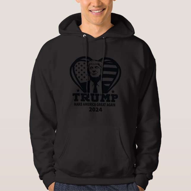 Trump logo Hooded Sweatshirt (Front)