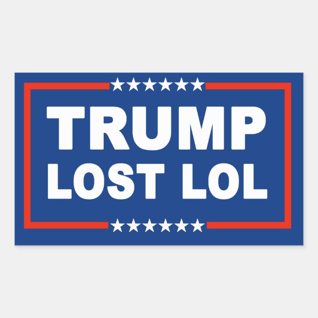 Trump Lost Lol Sticker (Front)
