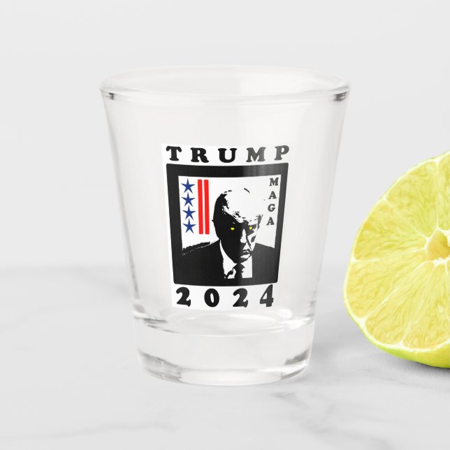 TRUMP MAGA 2024 SHOT GLASS (Front)