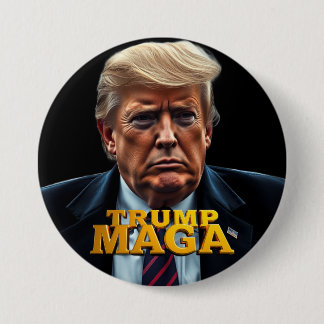 Trump MAGA 3 Inch Round Button