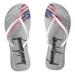 Trump Maga Adult Flip Flops, Slim Straps  Flops