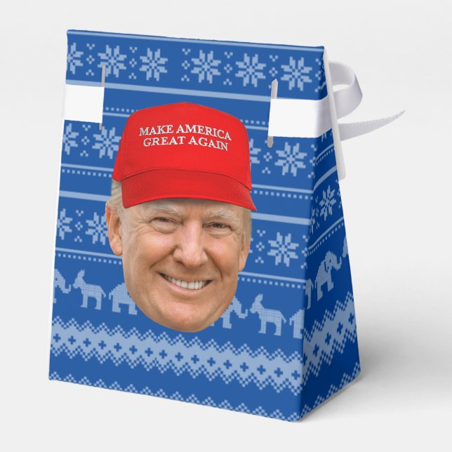 TRUMP MAGA Christmas Favor Box (Back Side)