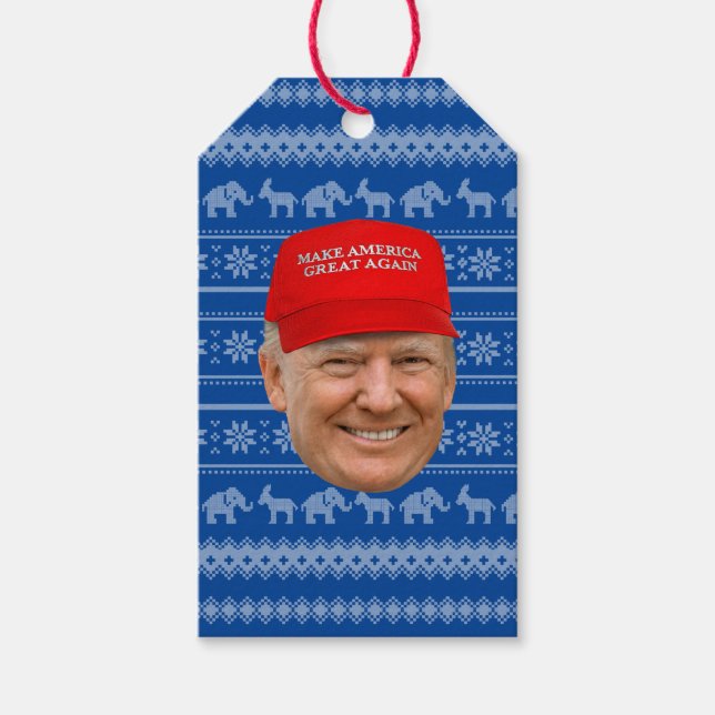 TRUMP MAGA Christmas Gift Tags (Front)