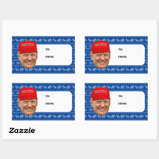 TRUMP MAGA Christmas Sticker (Sheet)
