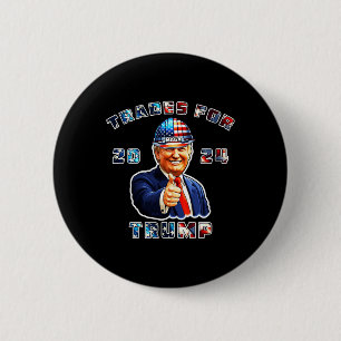 Trump Maga I'm Voting Trades For Trump 2024 2 Inch Round Button