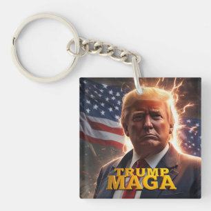 Trump MAGA Keychain