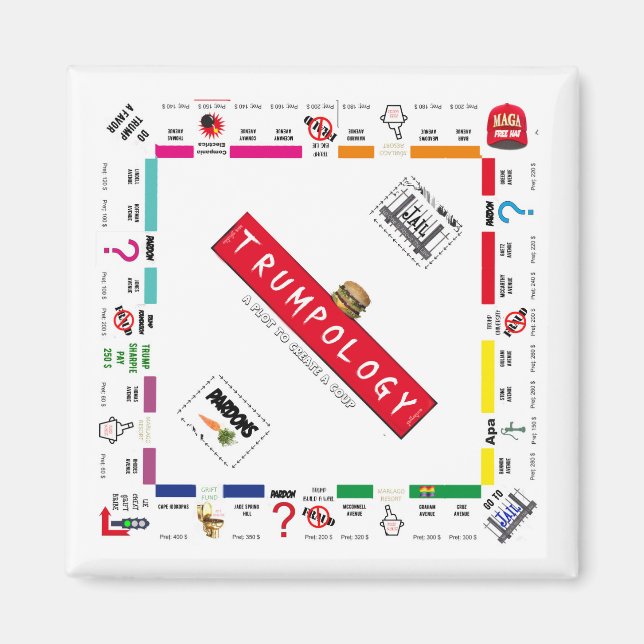 Trump Maga Magnet | coup d'état (Devant)