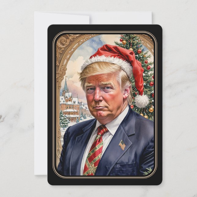 Trump MAGA Magnifique carte de Noël (Devant)
