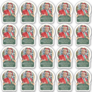 Trump MAGA - Stickers de vinyle de Noël