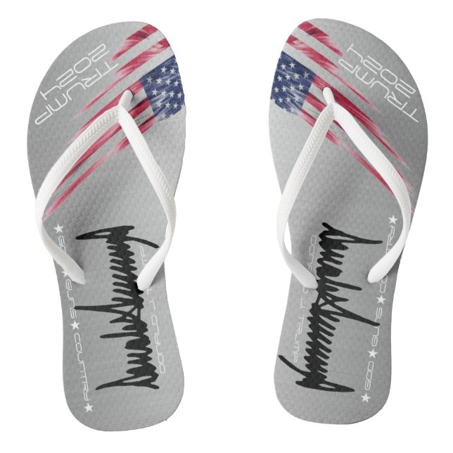 Trump Maga Tongs Adultes, Sangles Minces  (Semelle)