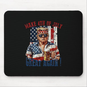 Trump Make 4th Of July Great Again Mouse Pad