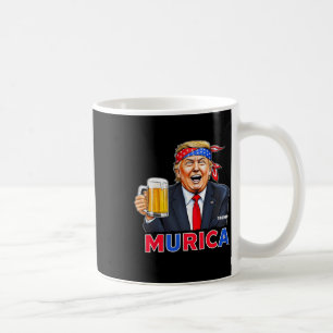 Trump Make 4th Of July Great Again Trump Drinking Coffee Mug
