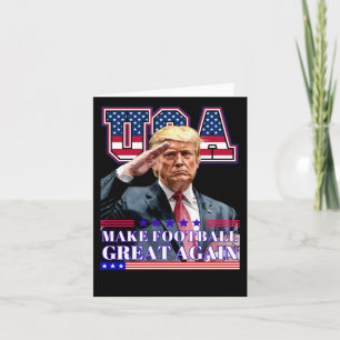Trump Make America Football Great Again Card