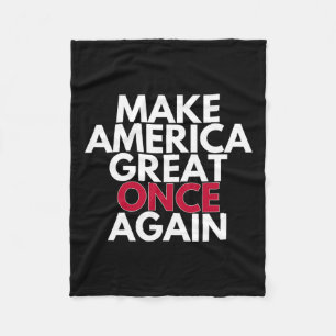 Trump Make America Great Once Again 2024 Maga Tee  Fleece Blanket