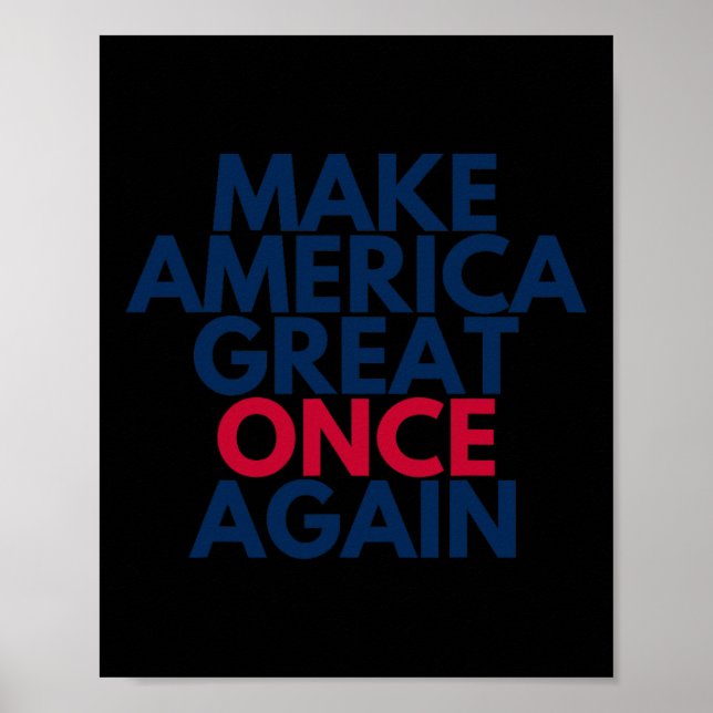 Trump Make America Great Once Again 2024 Maga Tee  Poster (Front)
