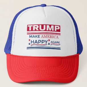 Trump Make America Happy Again Trucker Hat