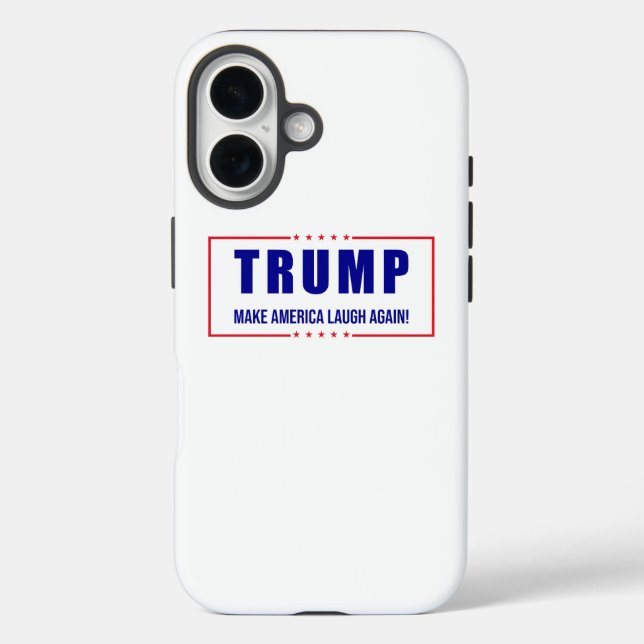 Trump: Make America Laugh Again! - Humourous Polit Case-Mate iPhone Case (Back)