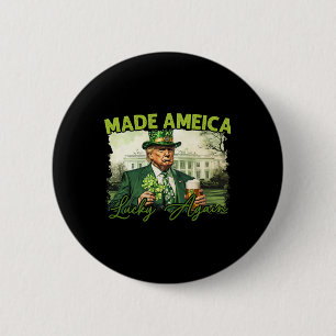 Trump Make America Lucky Again St Patrick's Day Sh 2 Inch Round Button