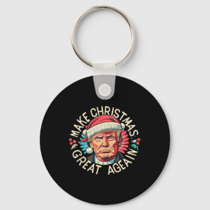 Trump Make Christmas Great Again 2024 Winner Keychain