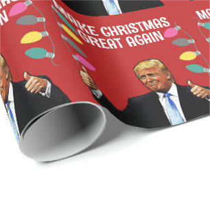 TRUMP MAKE CHRISTMAS GREAT AGAIN 2024  WRAPPING PAPER