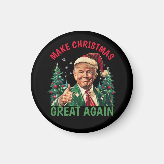 Trump Make Christmas Great Again Christmas Magnet (Front)